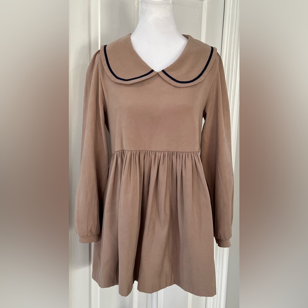 Jaggǒǒwa Women’s Sailor Dress Blouse Tan Size Unknown